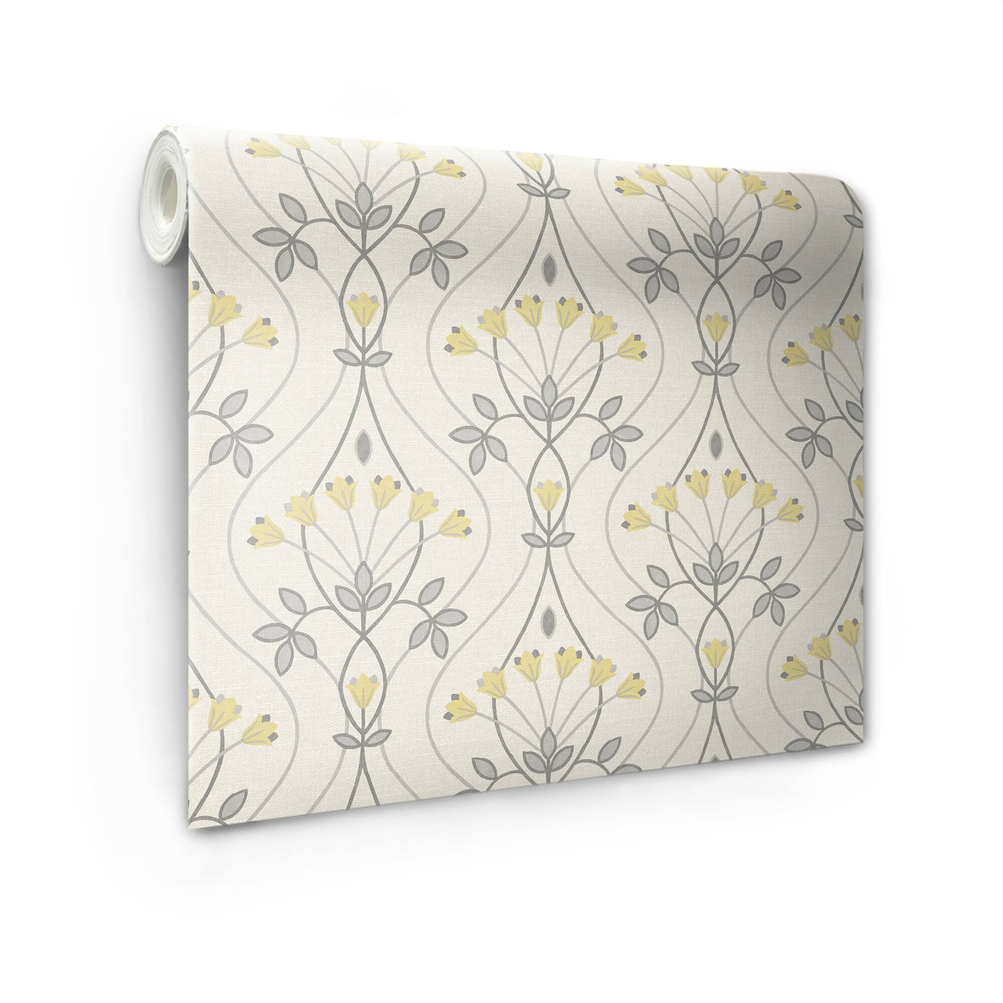 NuWallpaper Wilder Gray Peel & Stick Wallpaper